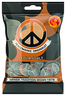 Peacemärke Cola/Salt 80g x 18st