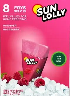 Sun Lolly Hallon 8-pack