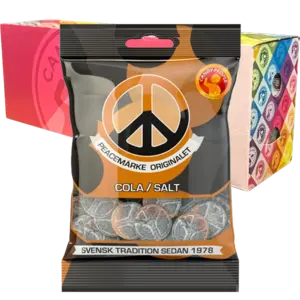 Peacemärke Cola/Salt 80g x 18st