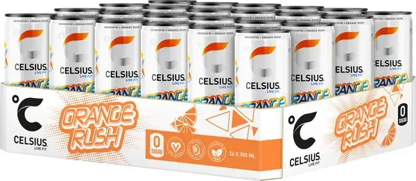 Celsius Orange Rush 24st x 355ml