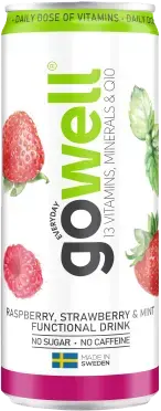 Gowell Jordgubb/Hallon/Mynta 33cl