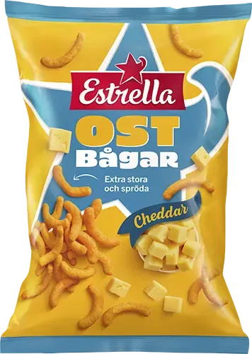 Estrella Ostbågar Cheddar 210g