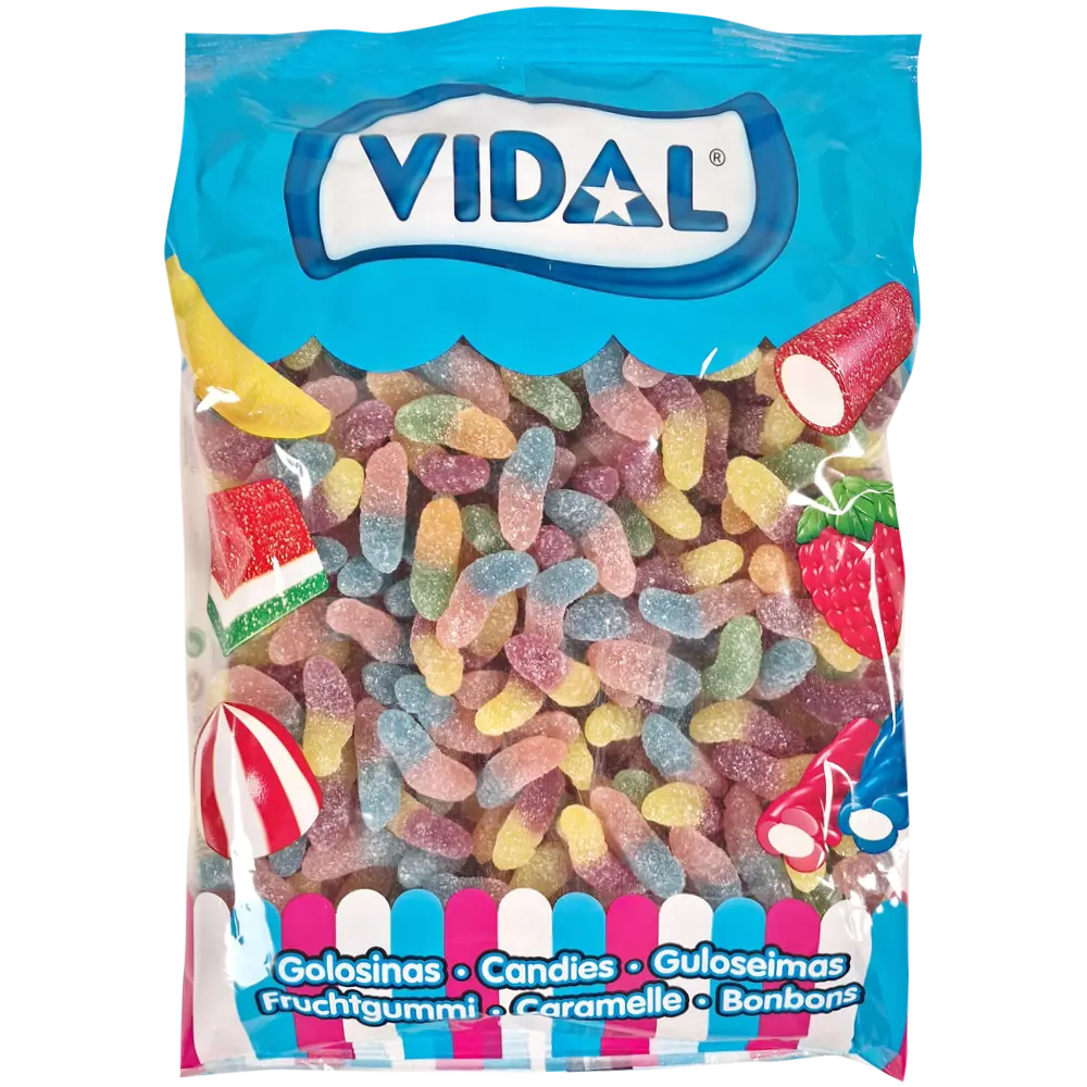 Vidal Sour Mini Worms 1kg