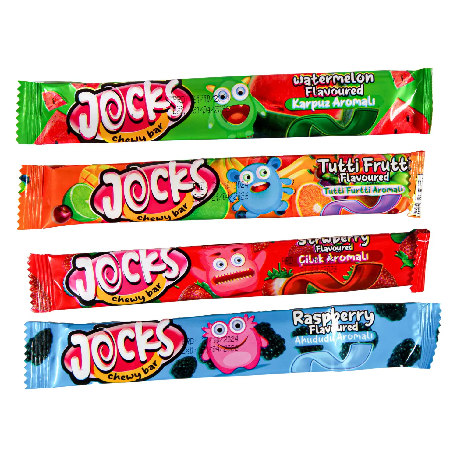 Jellioo Jocks Chewy Bar Fruktmix 3kg