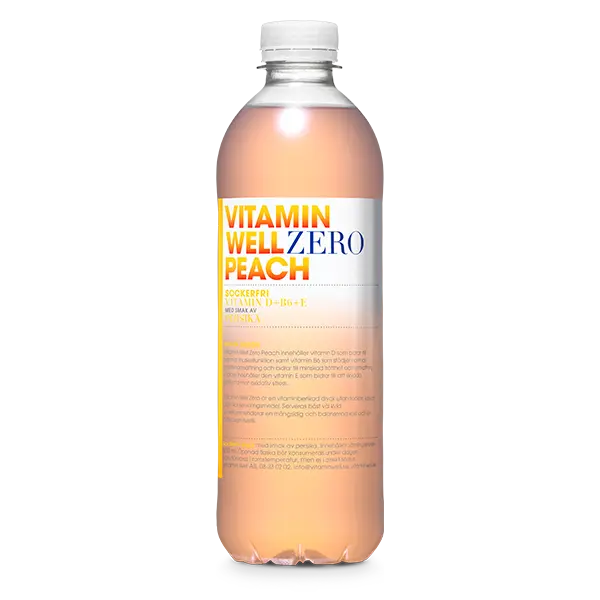 Vitamin Well Zero Peach 50cl