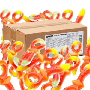 Haribo Jätte Fruktnappar skum 2,5 kg