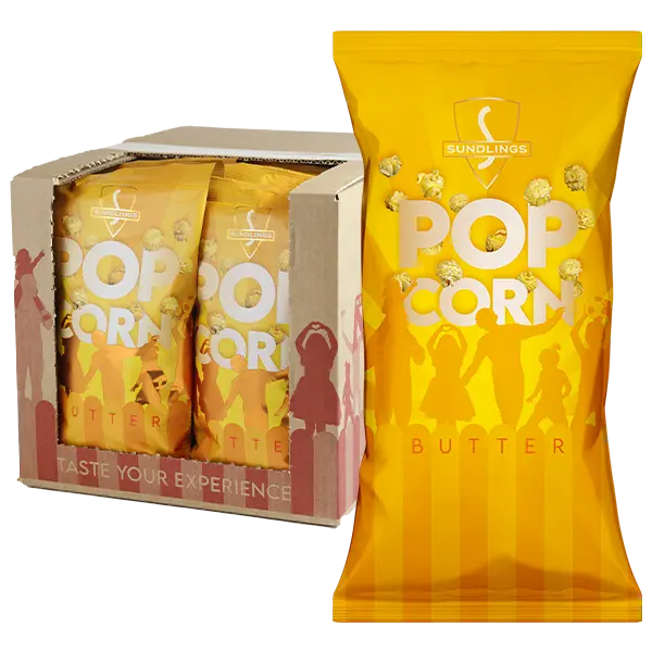 Sundlings Butter Popcorn 50g x 12st