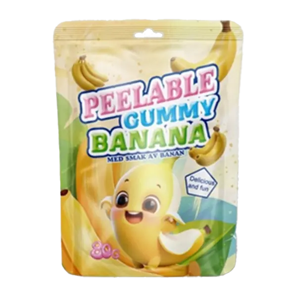 Peelable Gummy Banan 80g