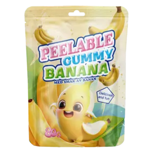 Peelable Gummy Banan 80g