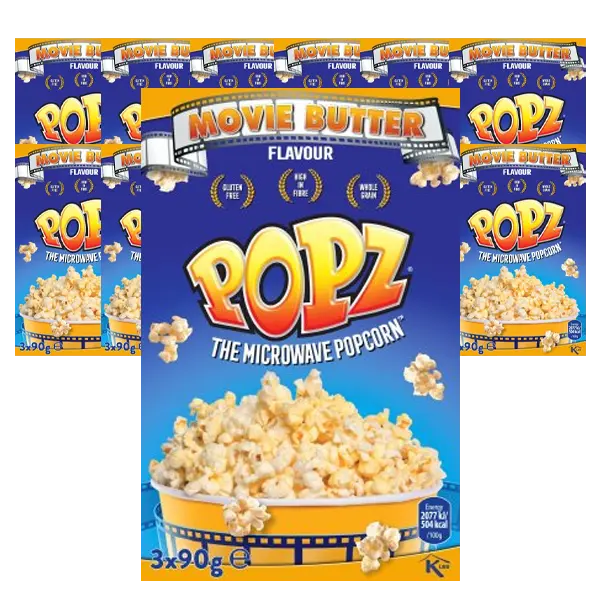 Popz Micropop Movie Butter 3x90g 12st