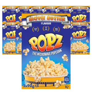 Popz Micropop Movie Butter 3x90g 12st