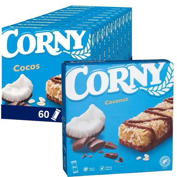 Corny Bars Coconut 6-pack 25g x 10st