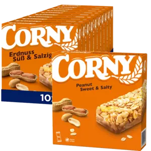 Corny Bars Peanut S/S 6-pack 25g 10st