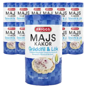 Friggs Majskaka Gräddfil/Lök 125g x 12st