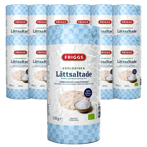 Friggs Riskaka Lättsaltad 130g x 12st