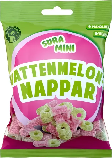 5st - Sura Mini Vattenmelonnappar 70g