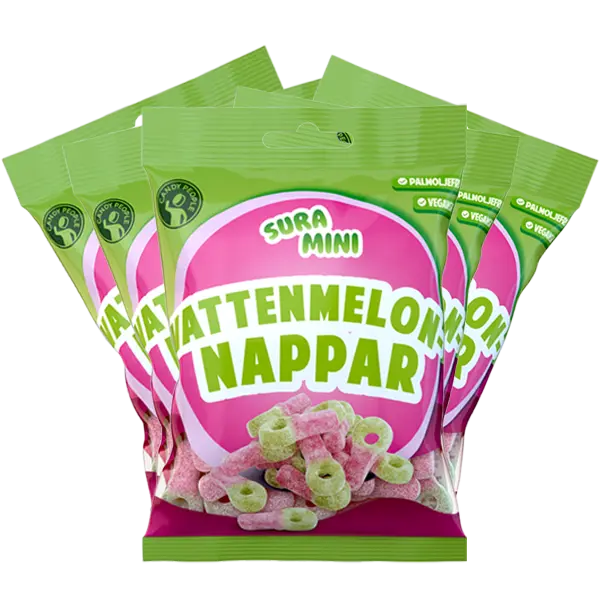 5st - Sura Mini Vattenmelonnappar 70g