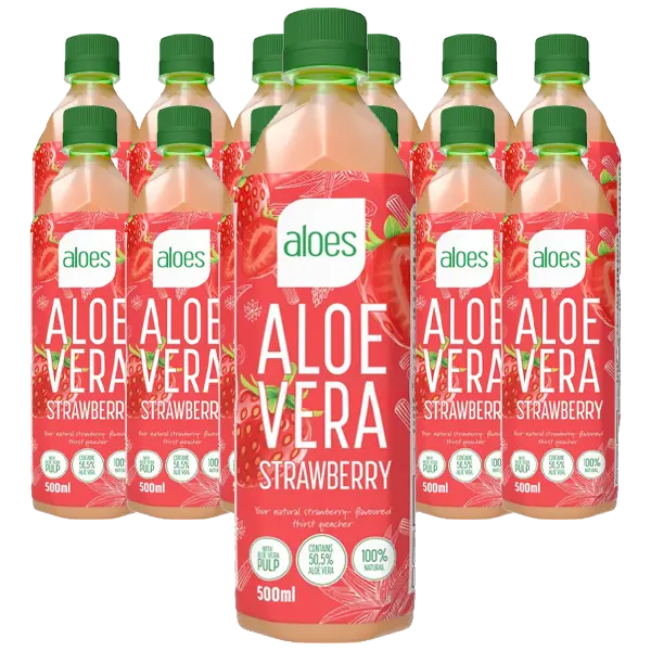 Aloes Aloe Vera Strawberry 50cl x 12st