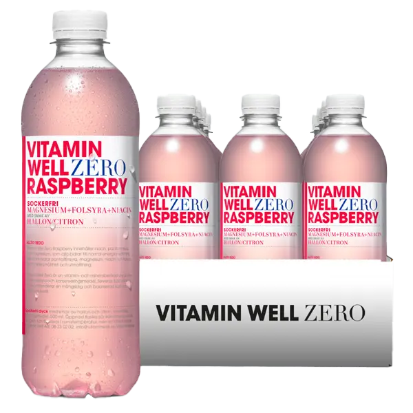 Vitamin Well Zero Raspberry 50cl x 12st