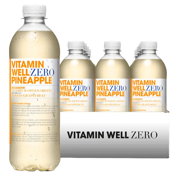 Vitamin Well Zero Pineapple 50cl x 12st