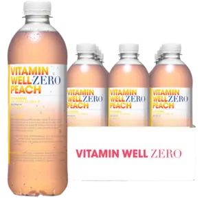Vitamin Well Zero Peach 50cl x12st