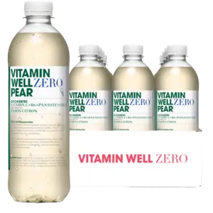 Vitamin Well Zero Pear 50cl x 12st