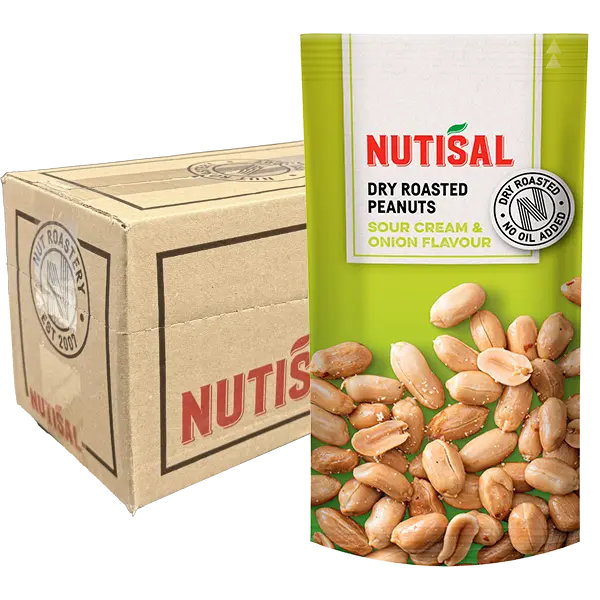 Nutisal Roasted Peanuts Sourcream 14x60g