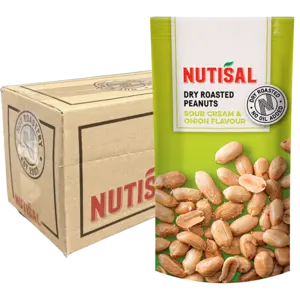 Nutisal Roasted Peanuts Sourcream 14x60g