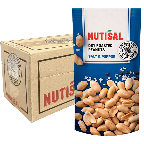 Nutisal Roasted Peanuts Salt&Pep 14x60g
