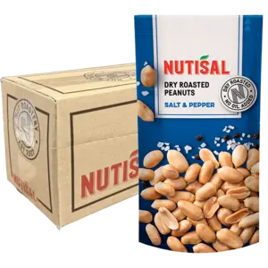 Nutisal Roasted Peanuts Salt&Pep 14x60g