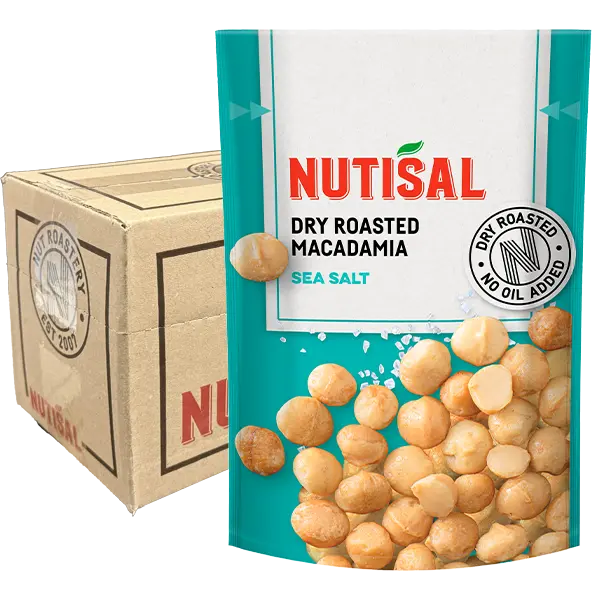 Nutisal Roasted Macadamia Seasalt 10x80g