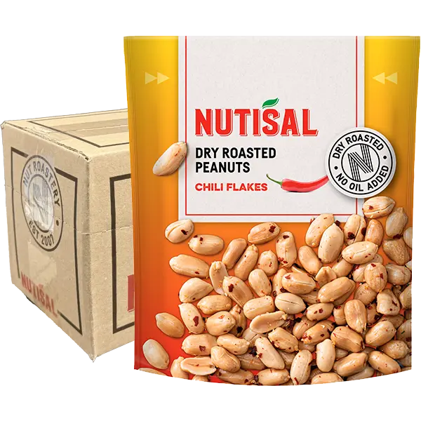 Nutisal Roasted Peanuts Chili 8x175g
