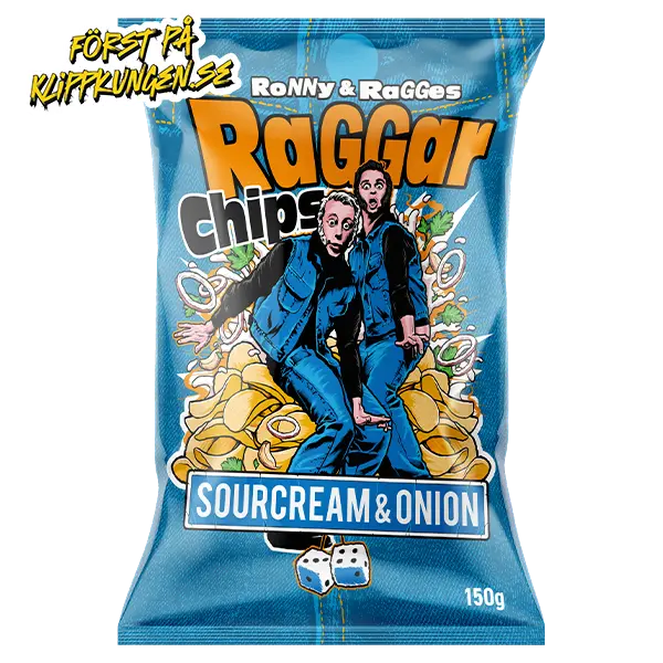 Raggarchips Sourcream & Onion 150g