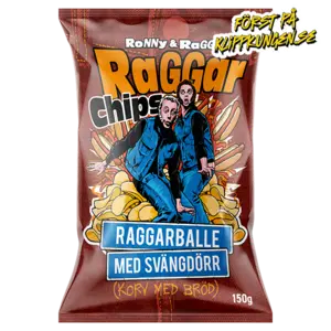 Raggarchips Raggarballe Svängdörr 150g