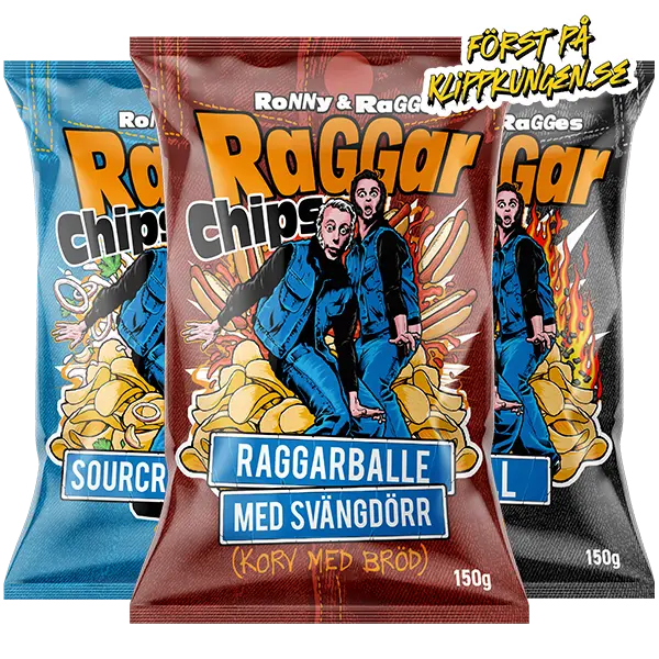 Ronny & Ragge Raggarchips 150g 3-pack