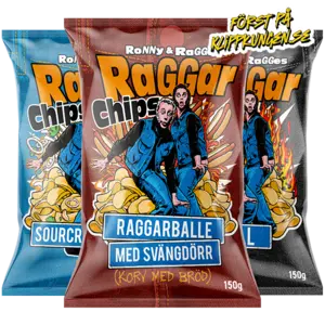 Ronny & Ragge Raggarchips 150g 3-pack
