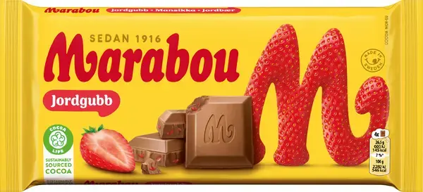 2st - Marabou Jordgubb 185g