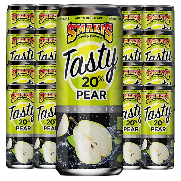 Smakis Tasty Kolsyrad Päron 33cl x 24st