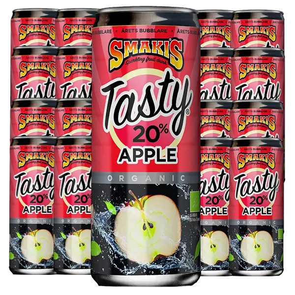 Smakis Tasty Kolsyrad Äpple 33cl x 24st