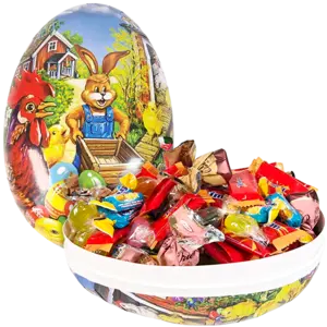 Påskägg med godis 23cm - 1kg
