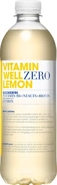 Vitamin Well Zero Lemon 50cl