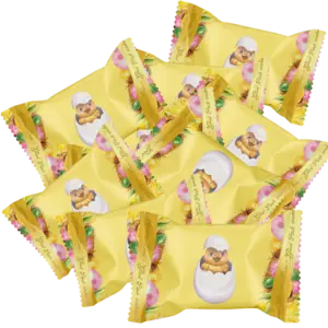 10st - Mormor Lisas Påskpralin Gul 15g