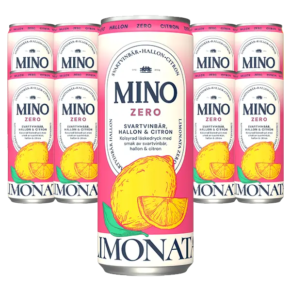 Mino Zero Hallon Svartvinbär 33cl x 12st