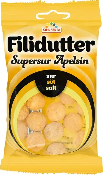 5st - Filidutter Supersur Apelsin 65g