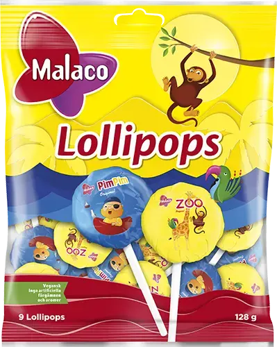 Malaco Lollipops 128g