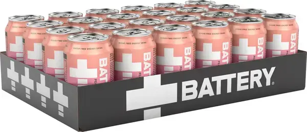 Battery Peach Raspberry 33cl x 24st