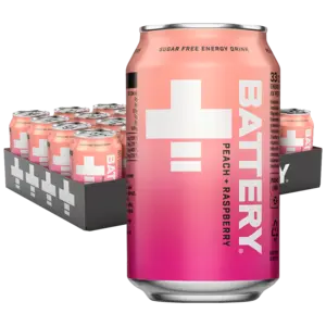 Battery Peach Raspberry 33cl x 24st