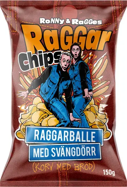 Raggarchips Raggarballe Svängdörr 150g