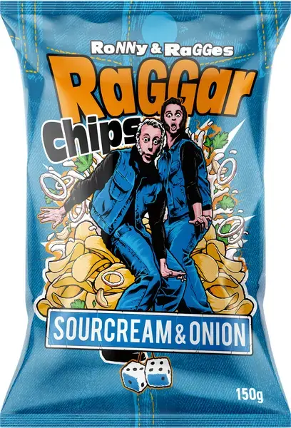 Raggarchips Sourcream & Onion 150g