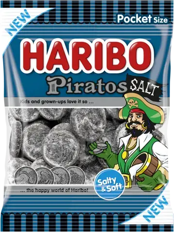 5st - Haribo Piratos Salt 70g